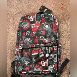 Black and Red Backpack